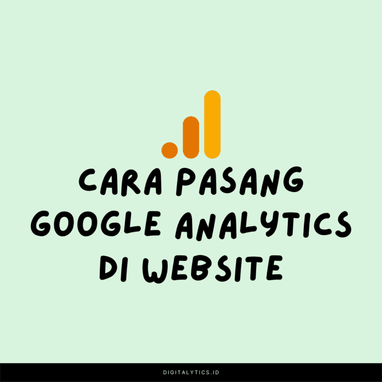 Cara Pasang Google Analytics di Website 4